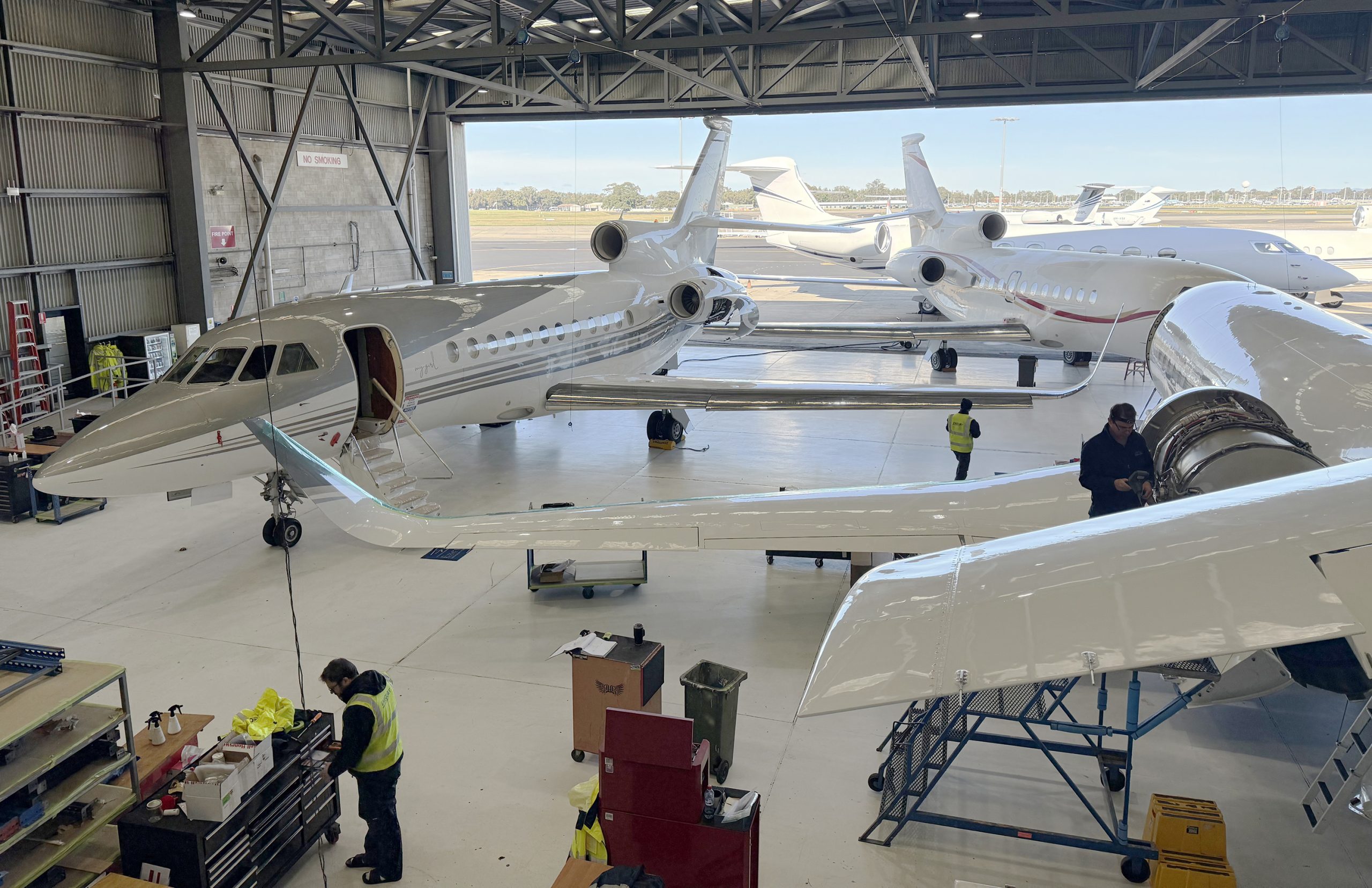 ExecuJet MRO Services in Sydney takes on 3 Falcons