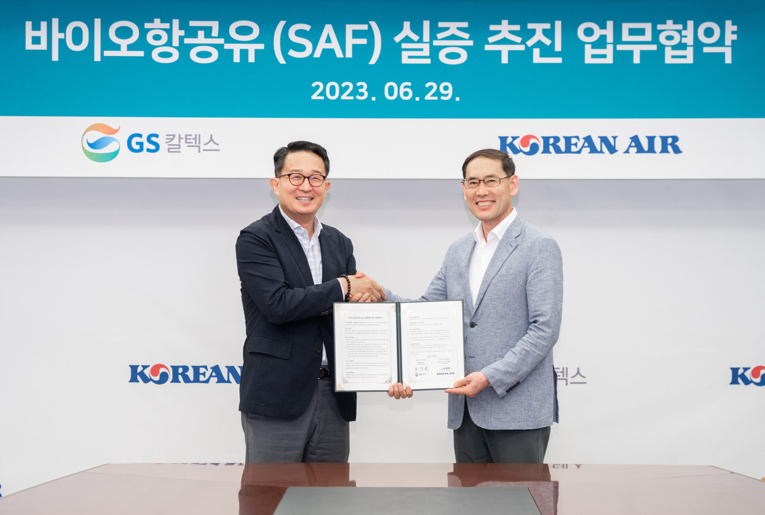 Korean Air partners with GS Caltex to test sustainable aviation fuel