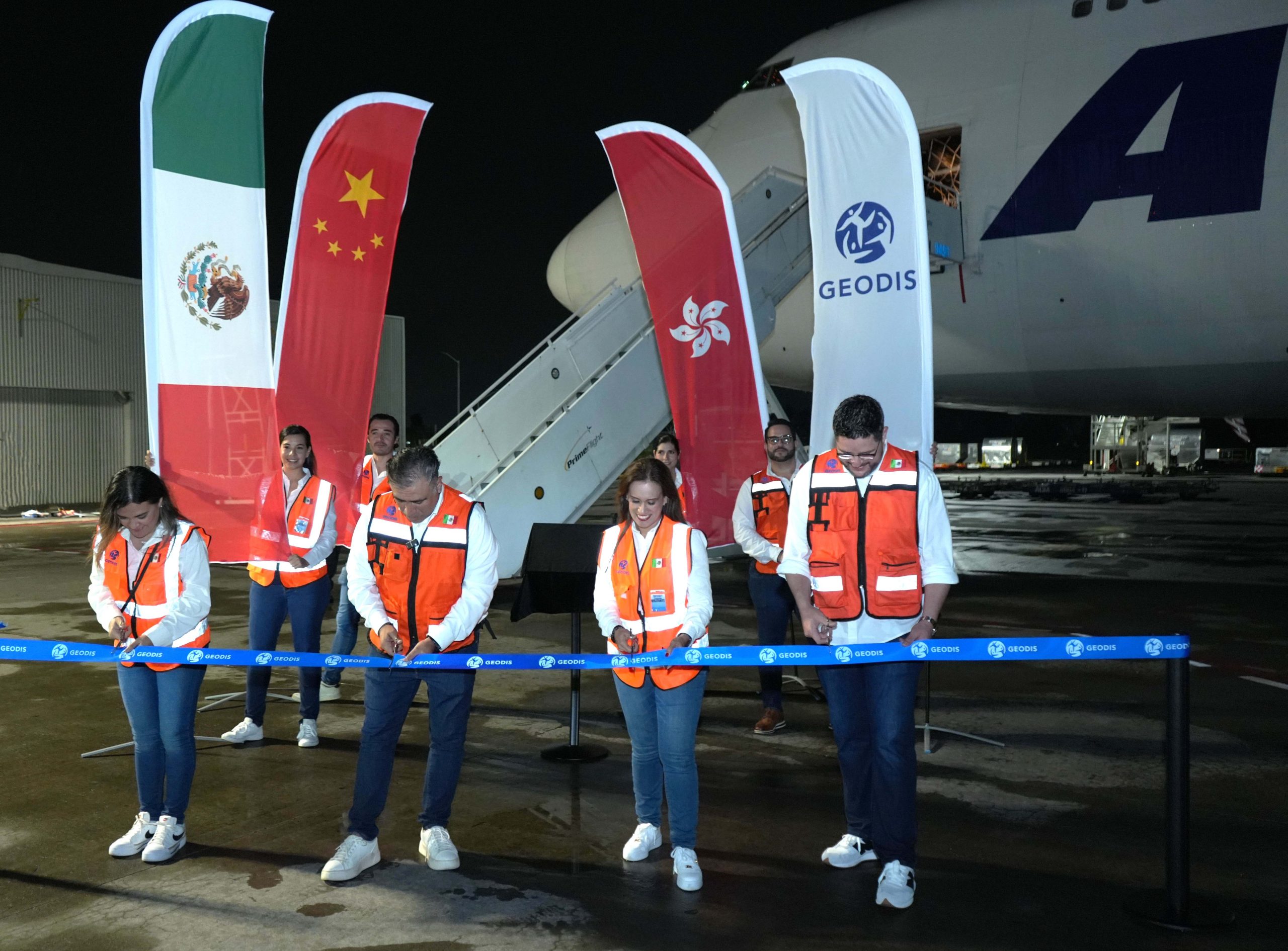 GEODIS passes 500th flight from Asia to Mexico