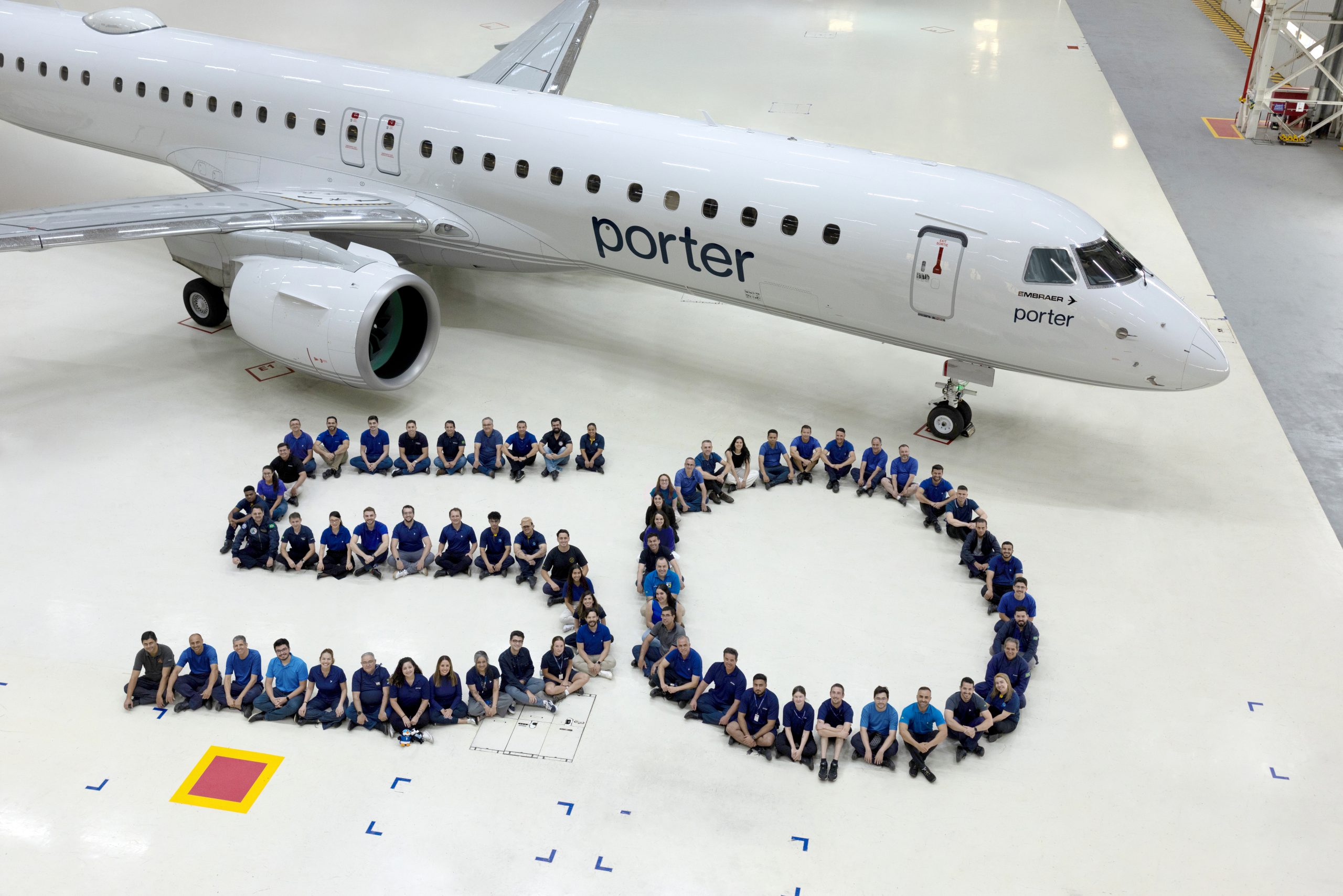 Embraer delivers 50th E195-E2 to Porter Airlines