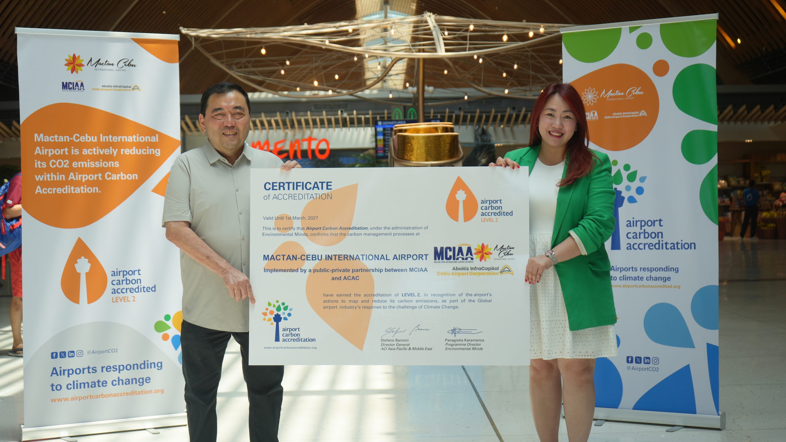 Mactan-Cebu International Airport wins Level 2 Airport Carbon Accreditation