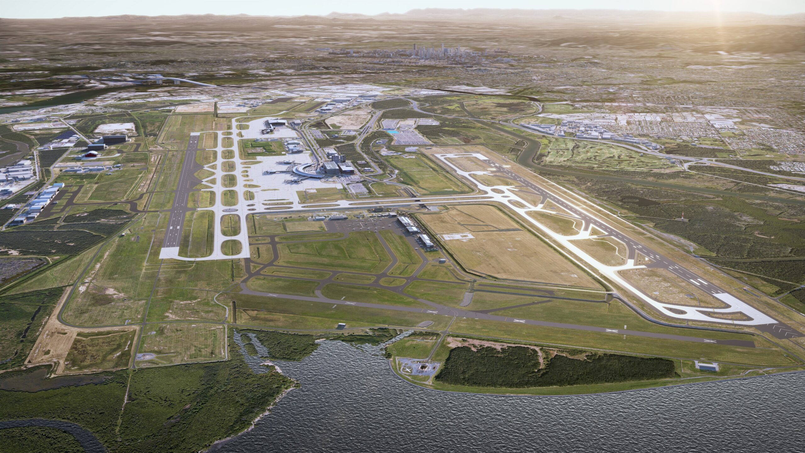 Brisbane Airport runway works completed