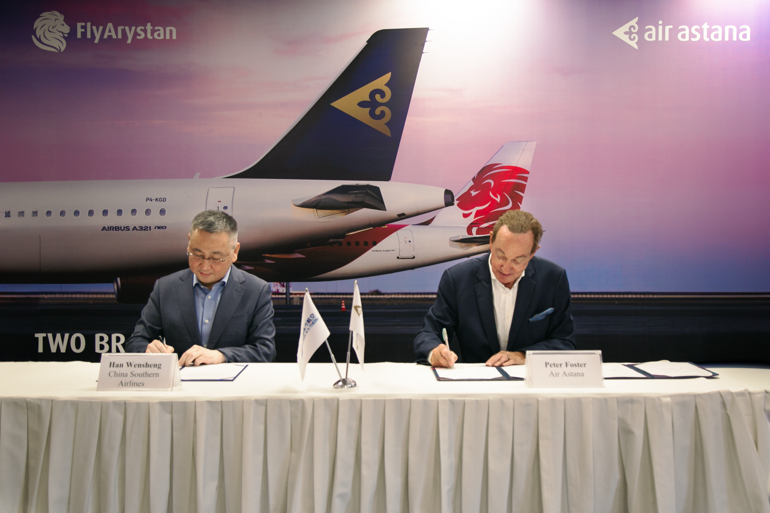Air Astana, China Southern sign codeshare
