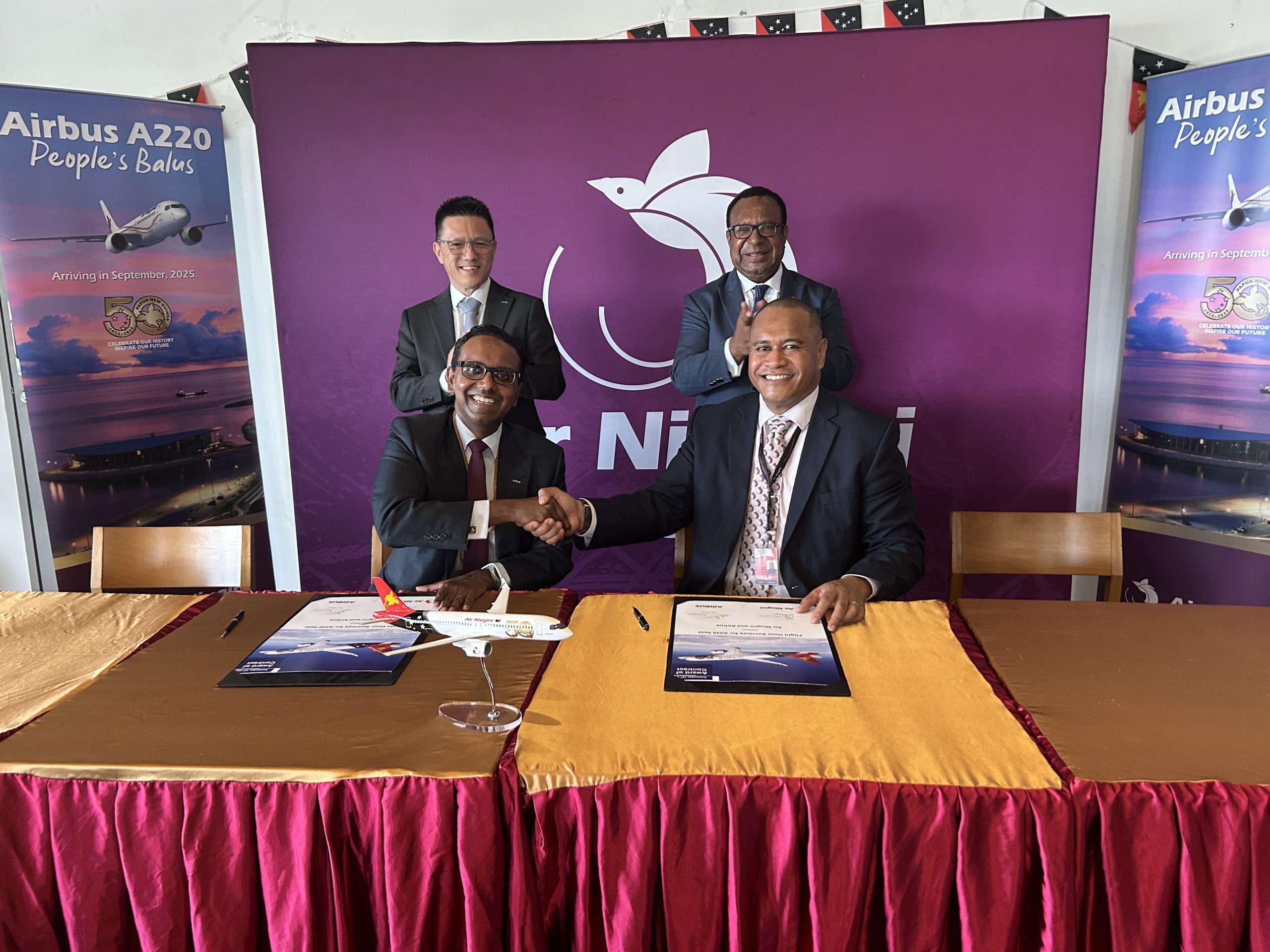 Air Niugini signs Flight Hour Services deal for A220s