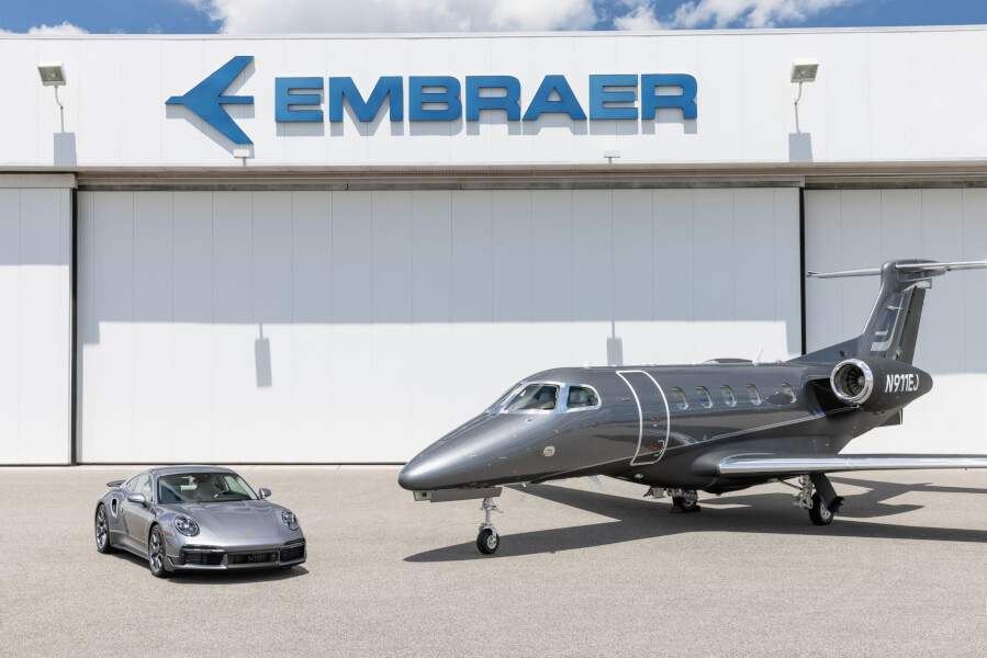 Embraer delivers first Phenom 300E in deal with Porsche