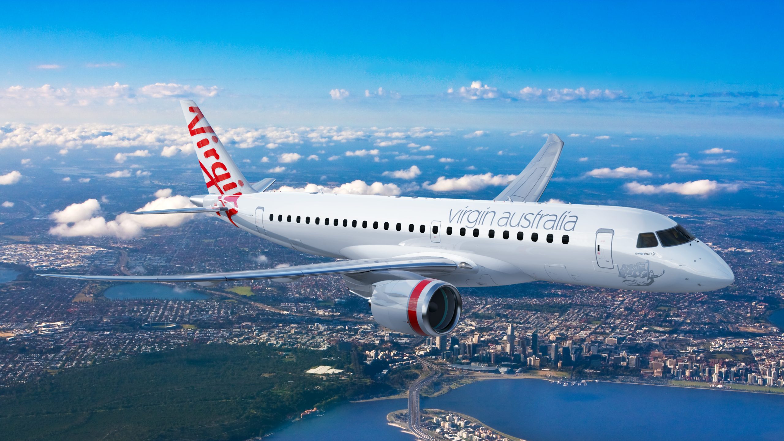 Virgin Australia unveils new E190-E2 interior