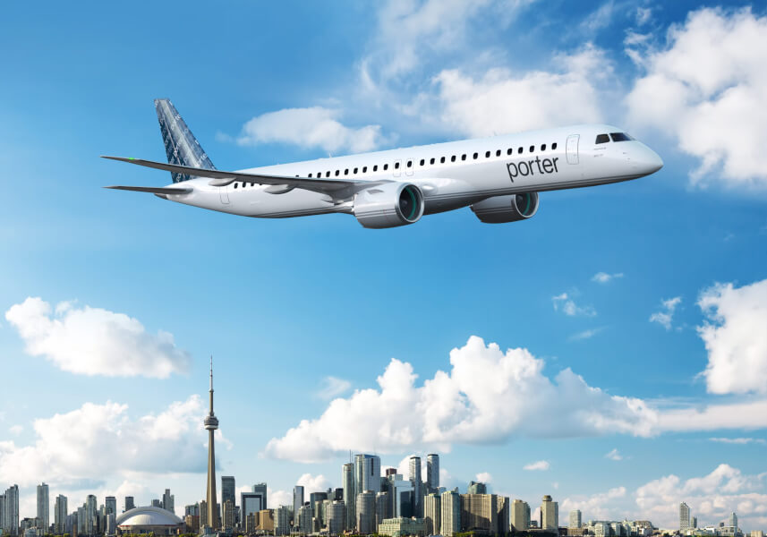 Embraer signs TSP agreement with Porter Airlines