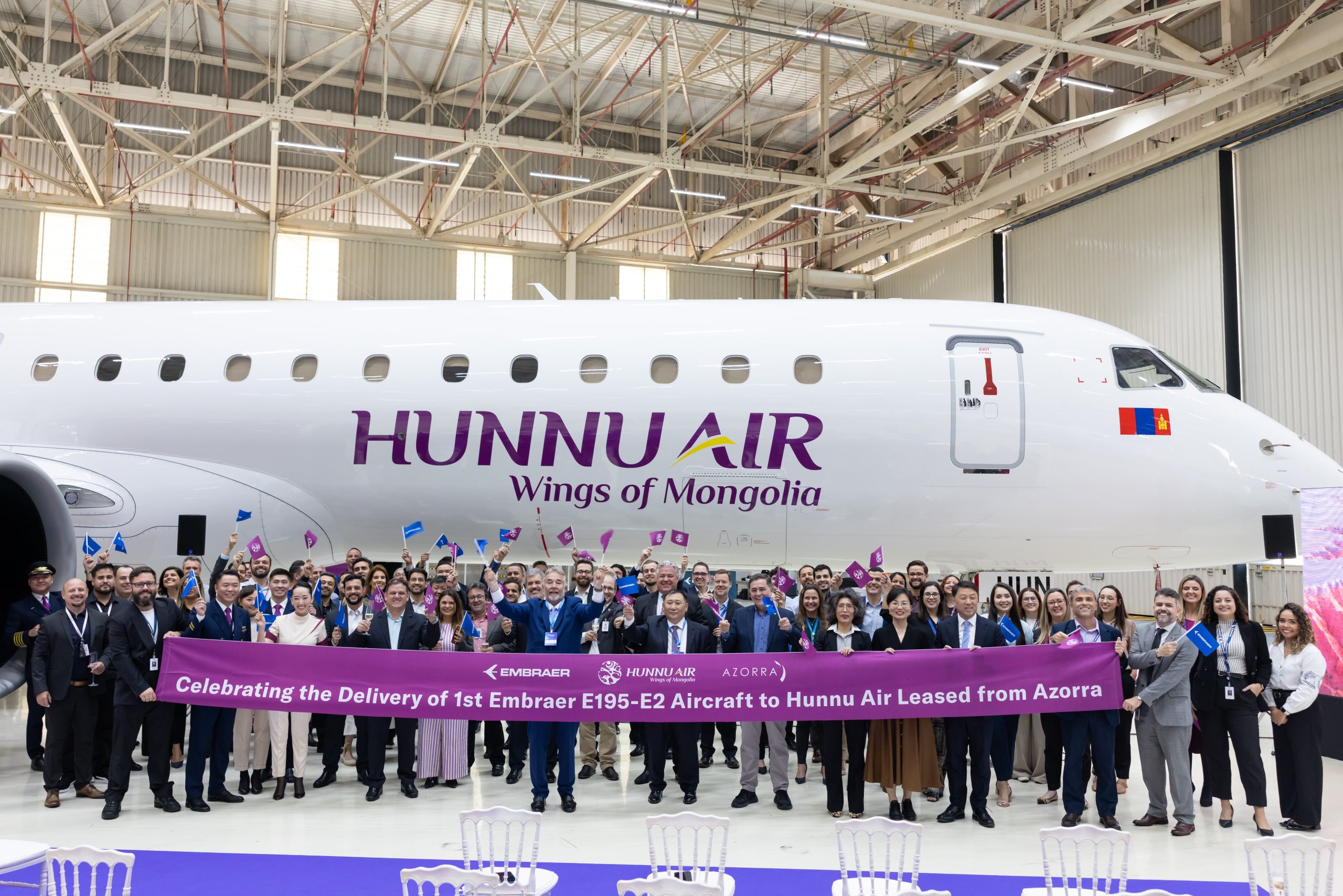 Azorra delivers Mongolia’s first Embraer E195-E2