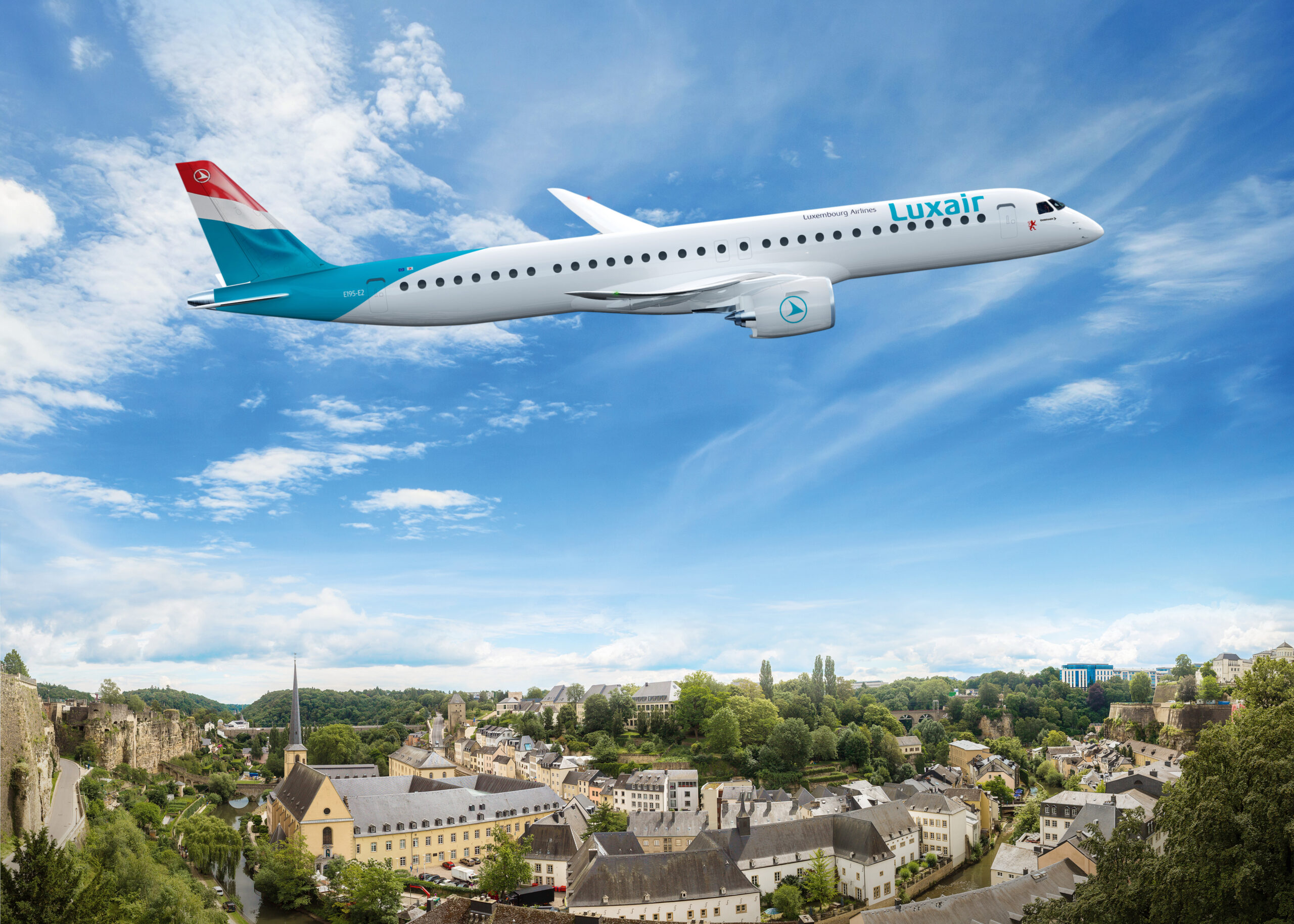 Luxair orders more Embraer E195-E2s