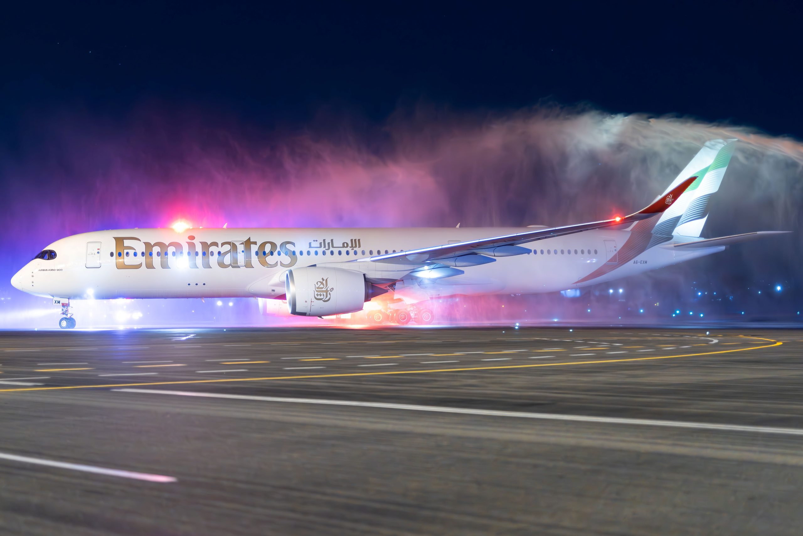 Emirates lands in Adelaide with new A350 model