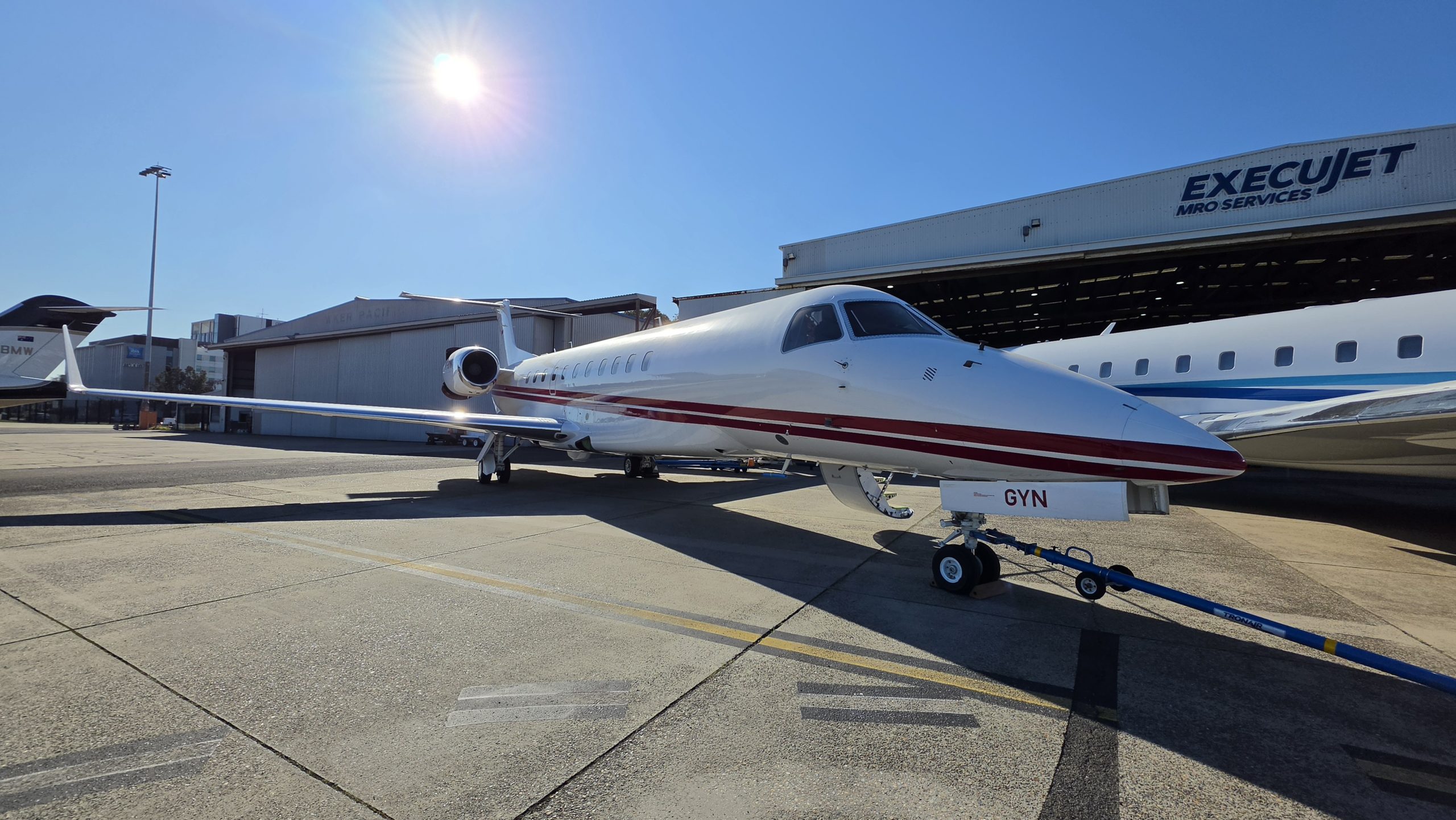 ExecuJet MRO Services Australasia wraps heavy check on Indonesian Legacy 600