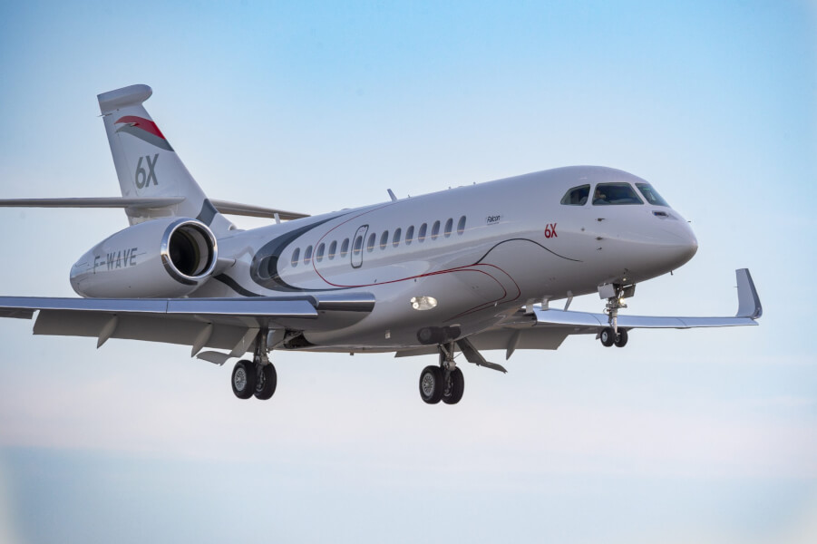 Third Falcon 6X joins test programme