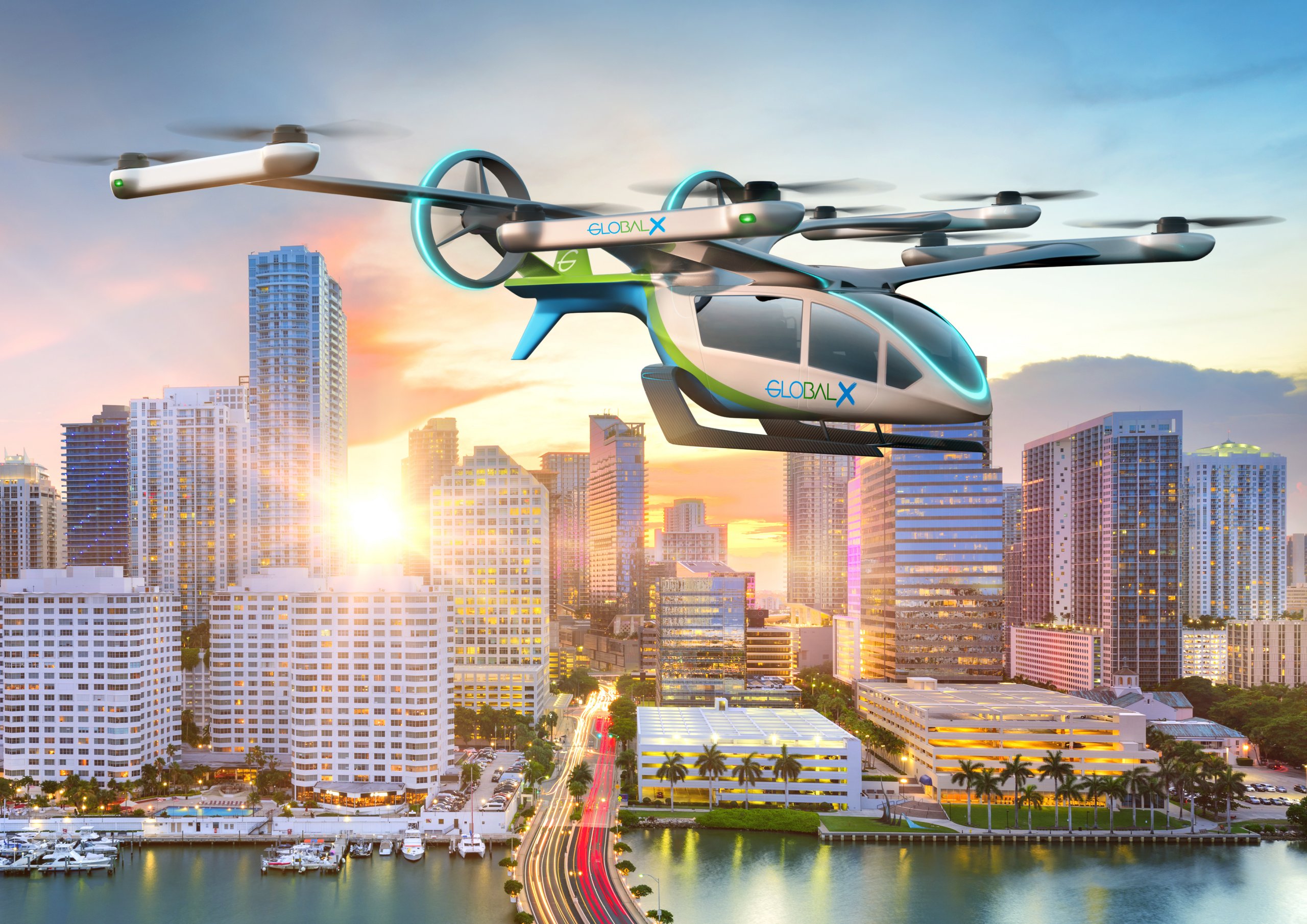 Eve and Global Crossing Airlines sign LOI for eVTOL aircraft; Consortium announces concept for Miami