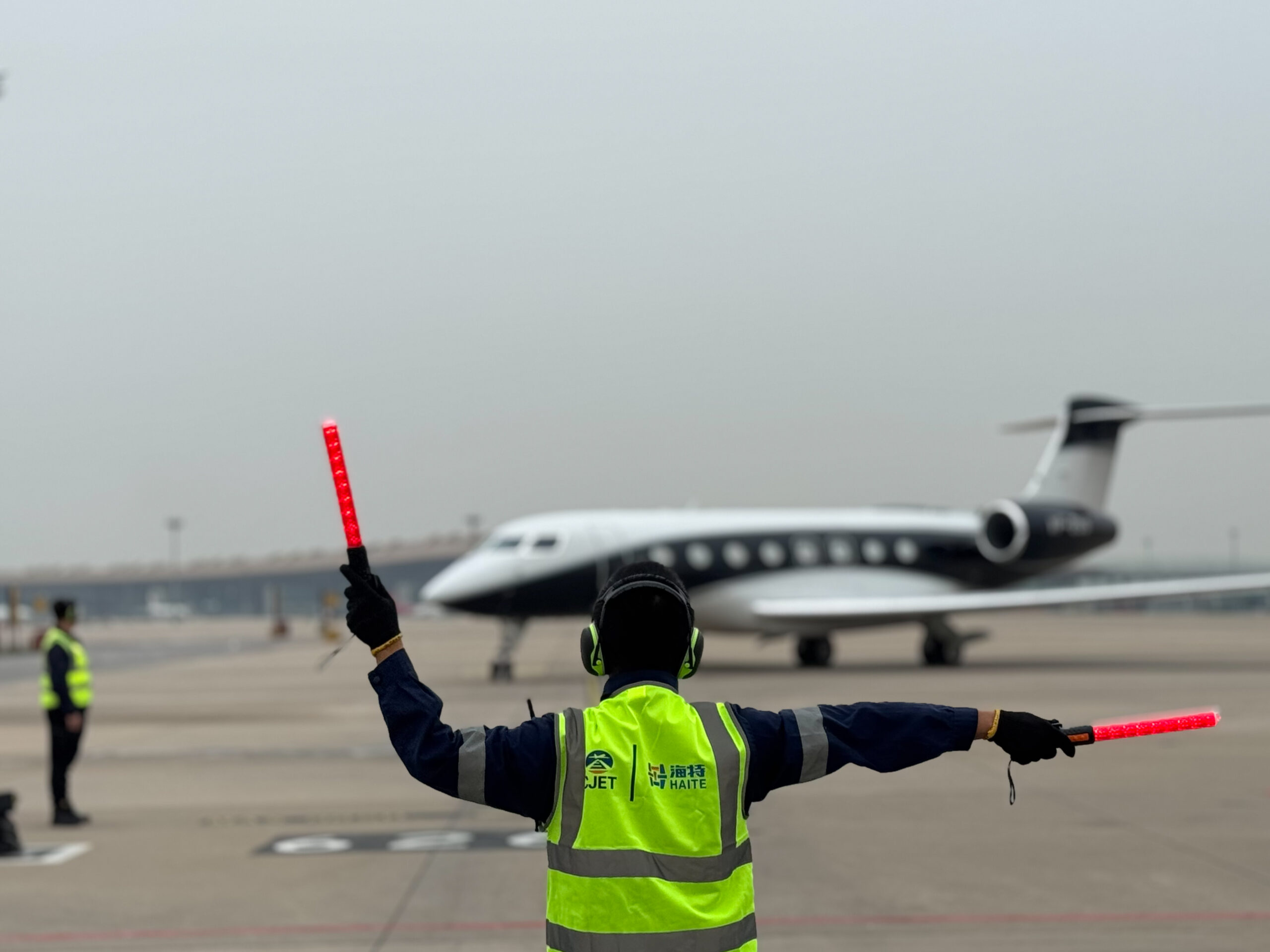 ExecuJet Haite providing ground handling at Beijing Capital