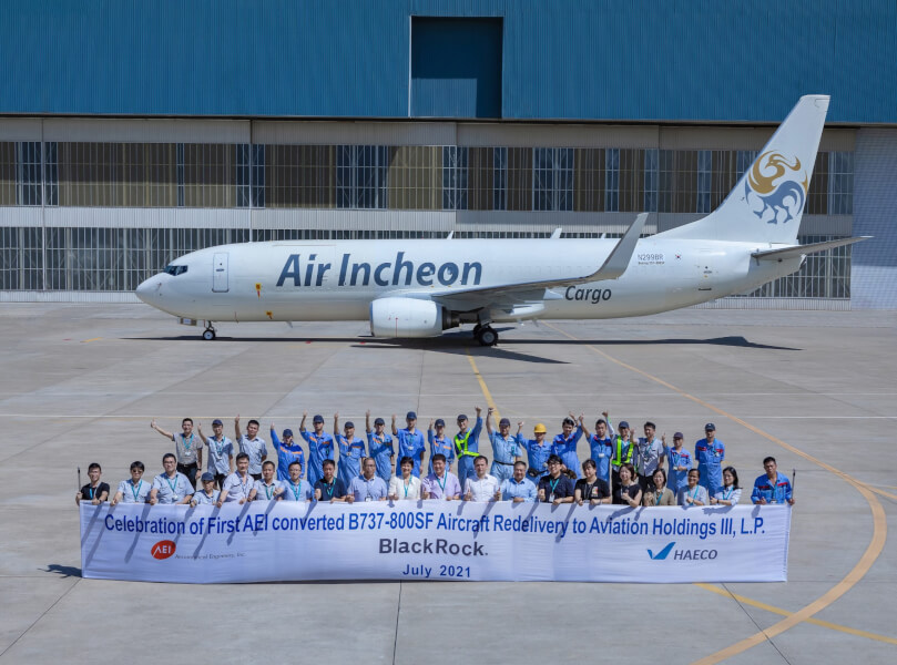 HAECO Xiamen ships 1st B737-8 cargo conversion