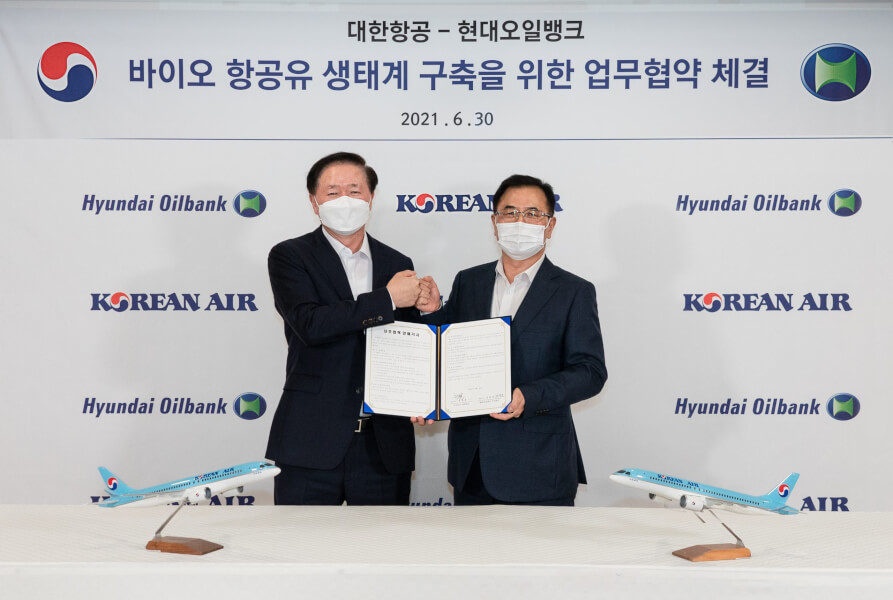 Korean Air partners with Hyundai Oilbank on sustainable fuel