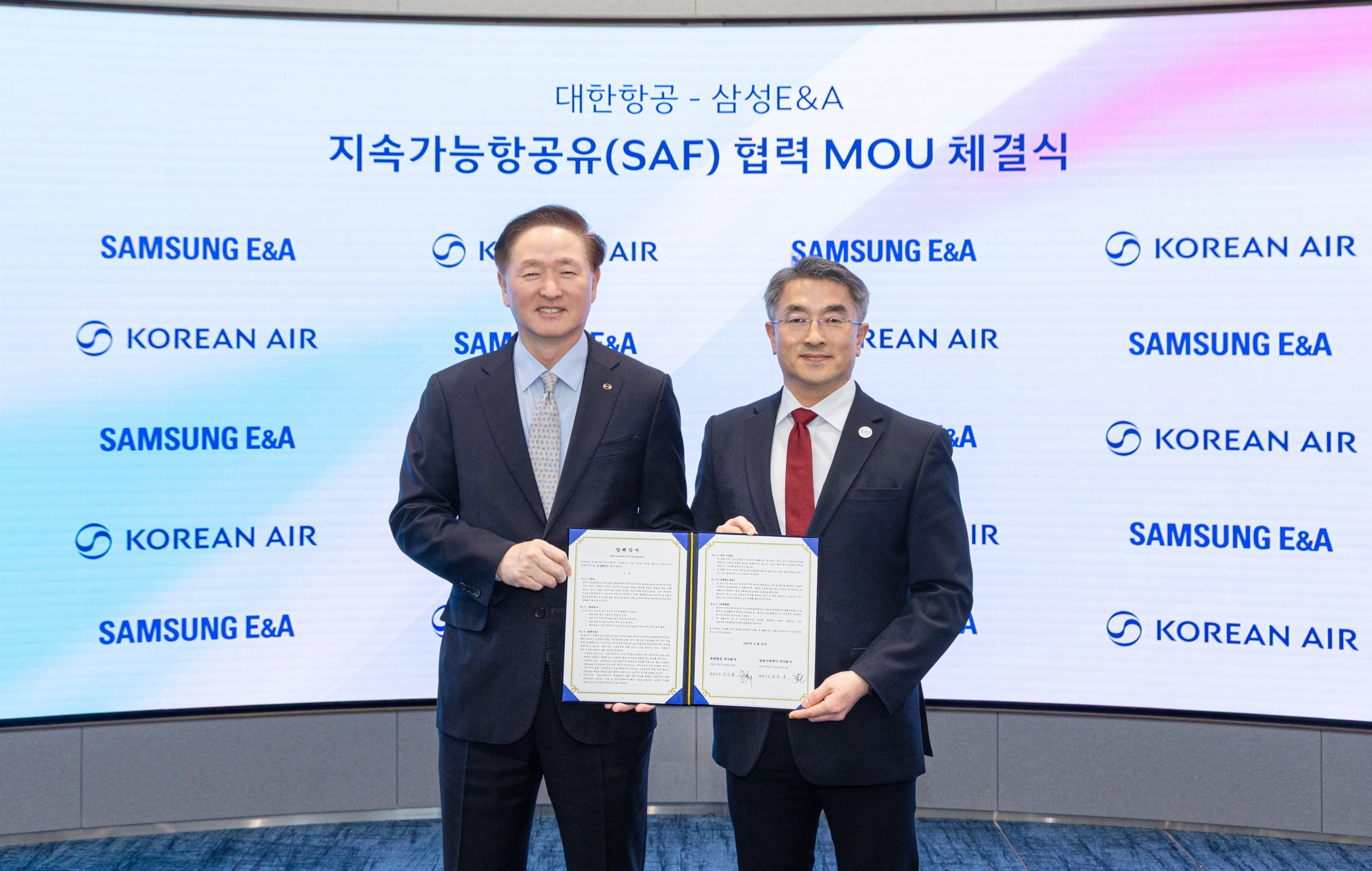 Korean Air partners with Samsung E&A on SAF