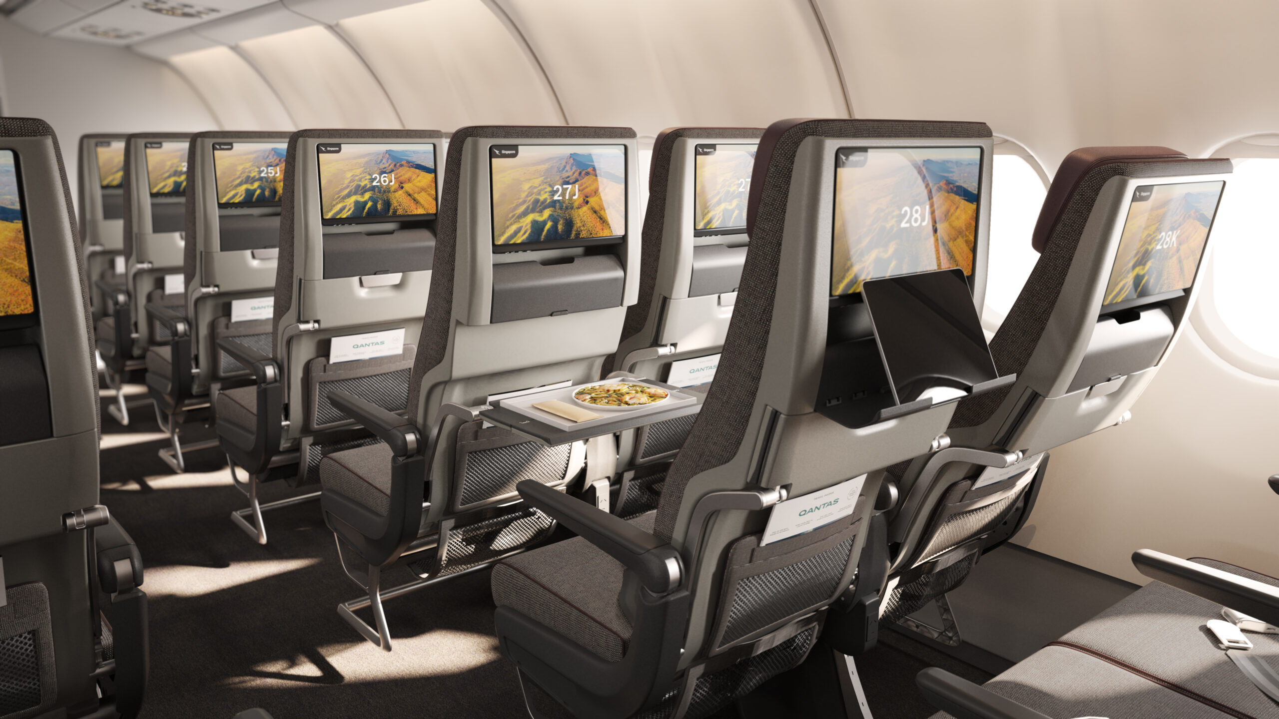 Qantas unveils new A330 Economy seats