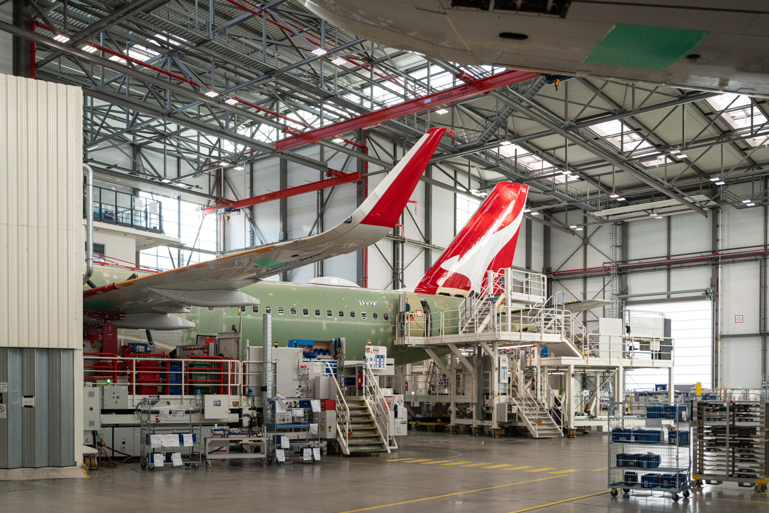 First Qantas A321XLR in final assembly