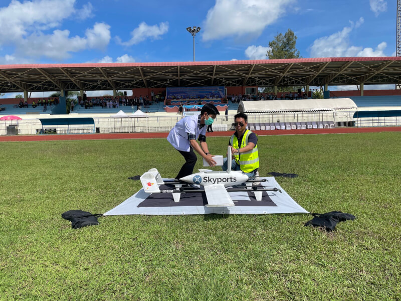 Skyports Drone Services demos medical drone delivery capabilities to Thai health ministry