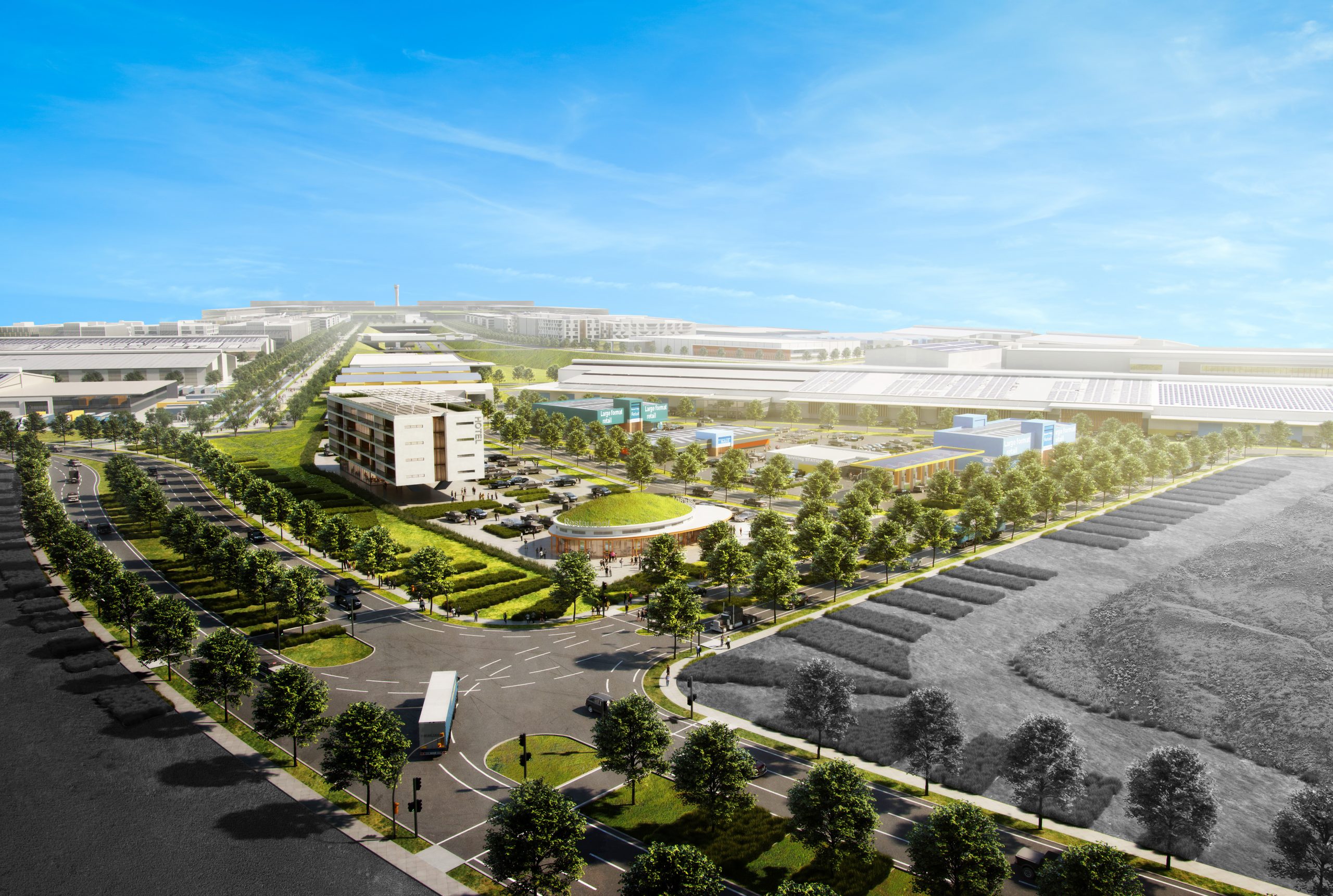 First stage of new Western Sydney Airport business precinct open for development